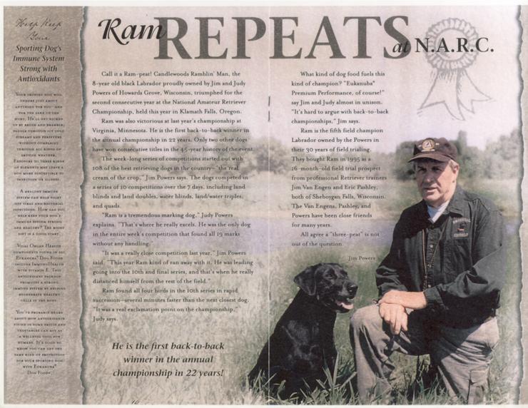 2X NAFC CANDLEWOODS RAMBLIN MAN